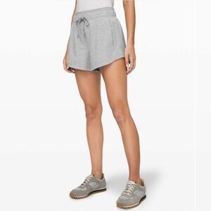 Lululemon Inner Glow 3” Shorts *Modal Heathered Core Light Grey 🩶 Women’s size 6